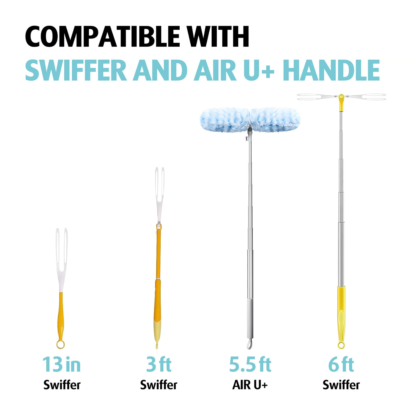 Duster Refills 20 pcs with 5.5FT Handle Double Head