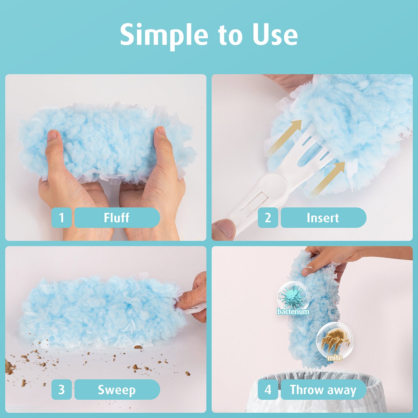 Duster Refills 30 pcs with 1 Foldable Handle