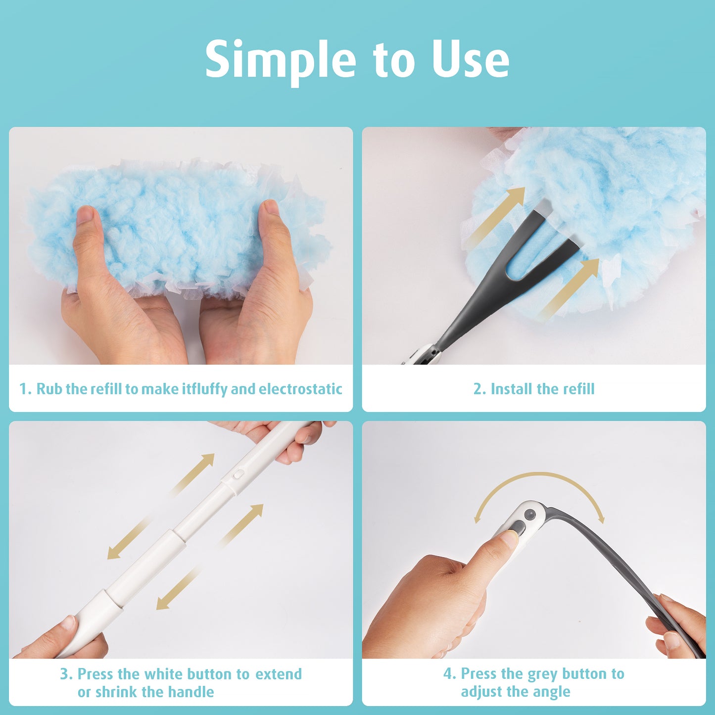 Duster Refills 30 pcs with 1 Extended Handle