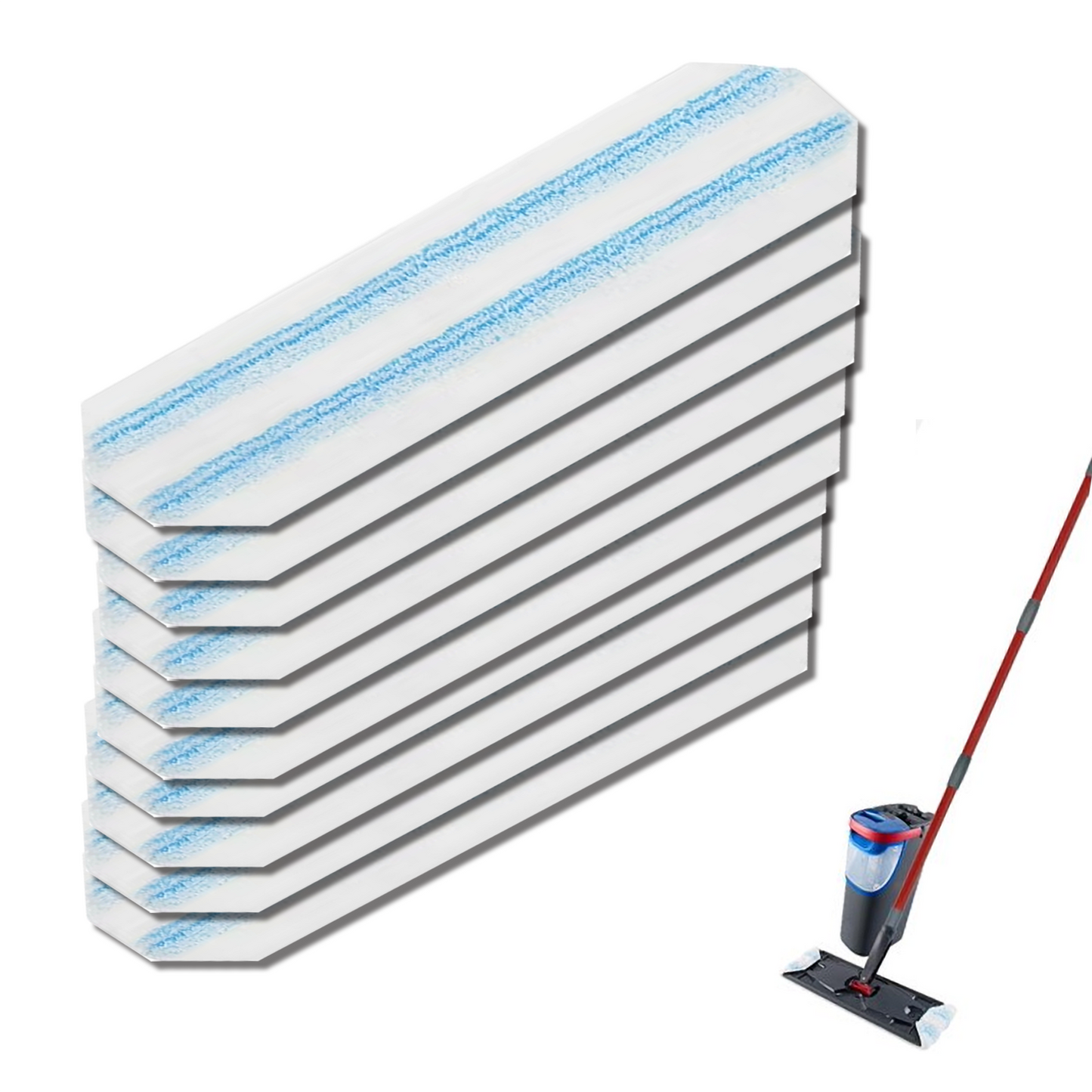 Mop Replacement Pads for Ocedar H2prO Flat Mop, 10 Pack