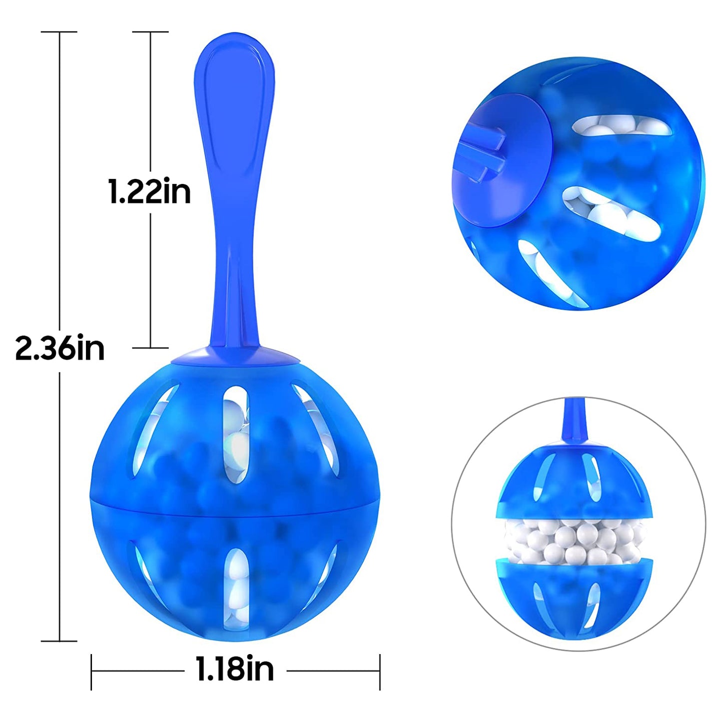 Humidifier Cleaner 12 Pack Demineralization Ball for All Humidifiers & Fish Tanks Water Prevents Hard Water Build-up Eliminates White Dust & Odor