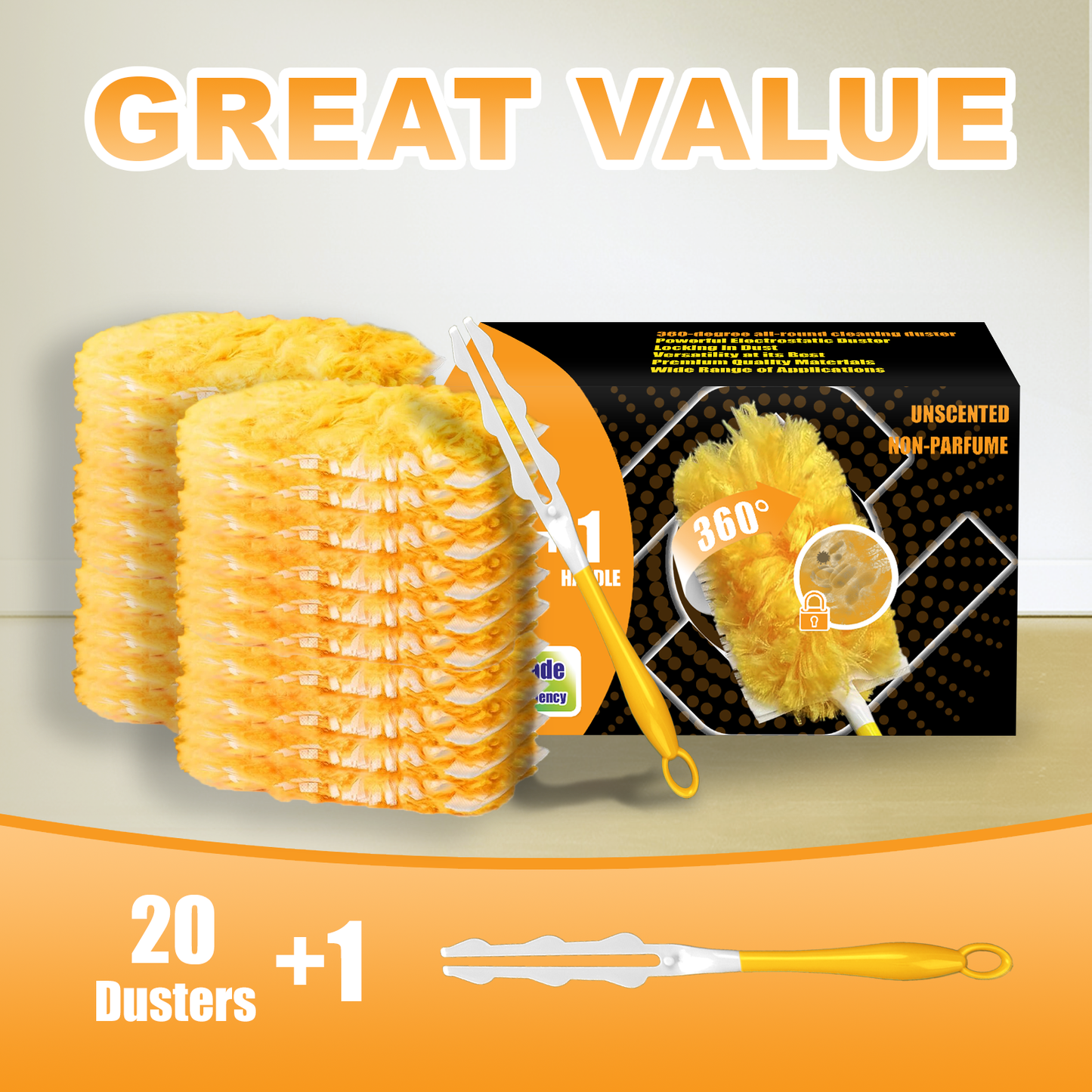 Duster Yellow Refills 20+1 Hand