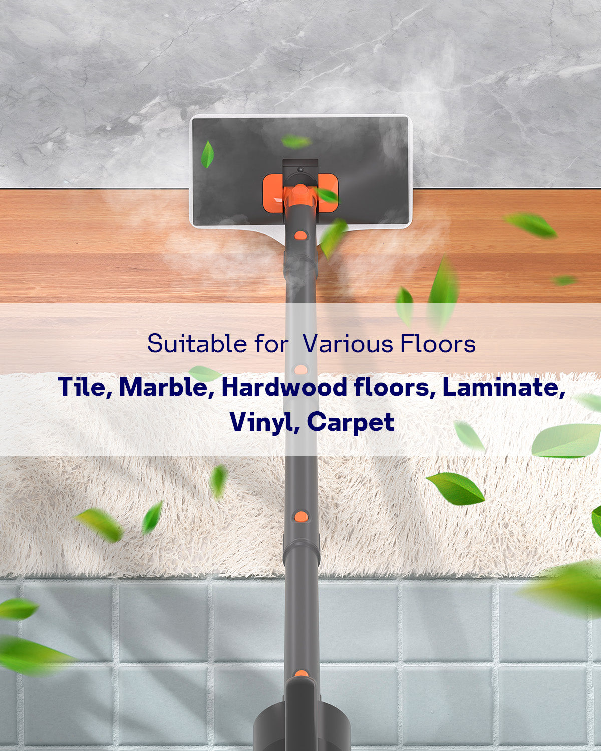 HelpX Steam Mop Detachable Handheld Steamer