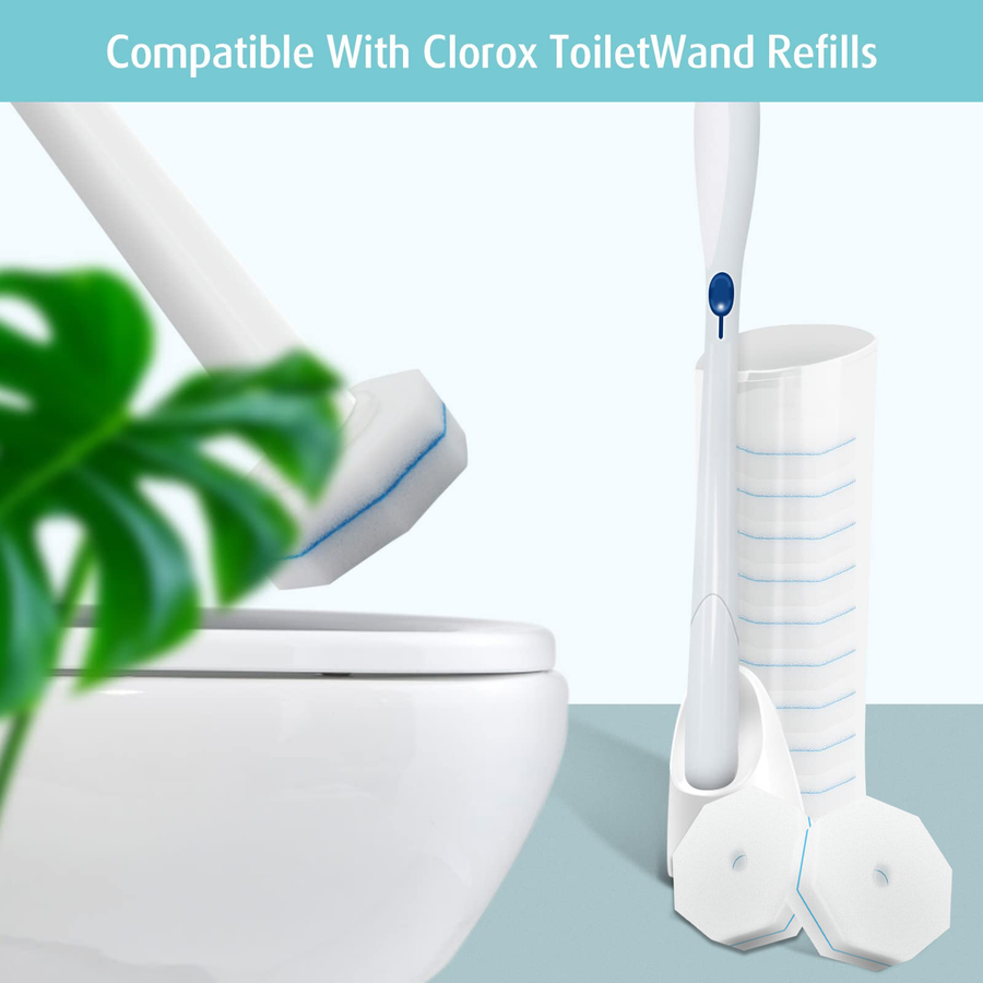 Disposable toilet brush head