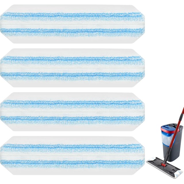 Mop Replacement Pads for Ocedar H2prO Flat Mop, 4 Pack
