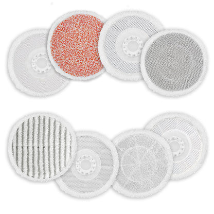 Replacement Steam Mop Pads for Shark S7000AMZ S7001 S7201 Steam Mop Washable Pads, Multi Color 8 pcs