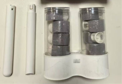 Floating stone toilet brush