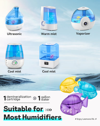 Humidifier Cleaner, Humidifier Cleaning Fish for Humidifiers & Fish Tanks, Purifies Water