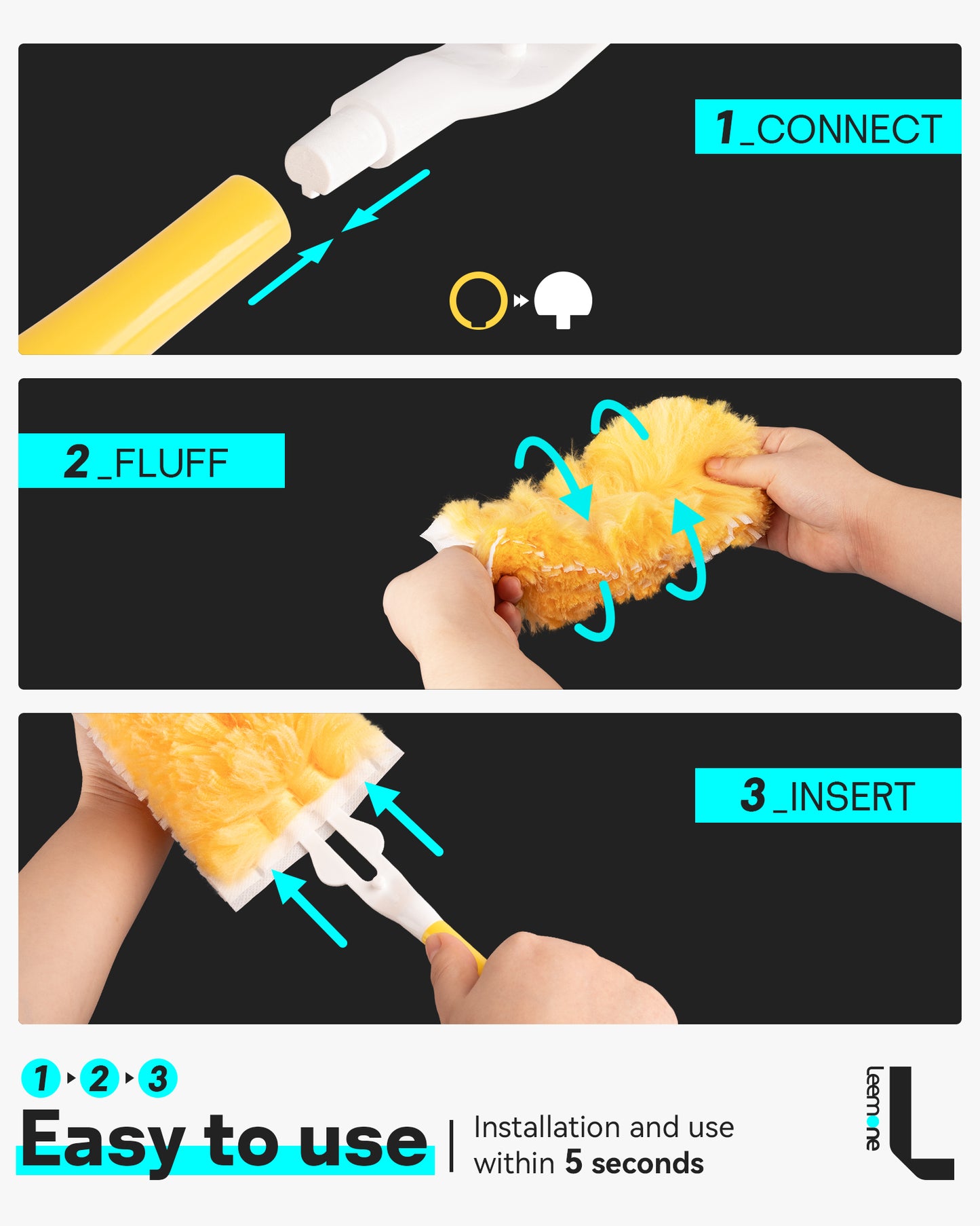 Duster Light Yellow Refills 20+1 Hand