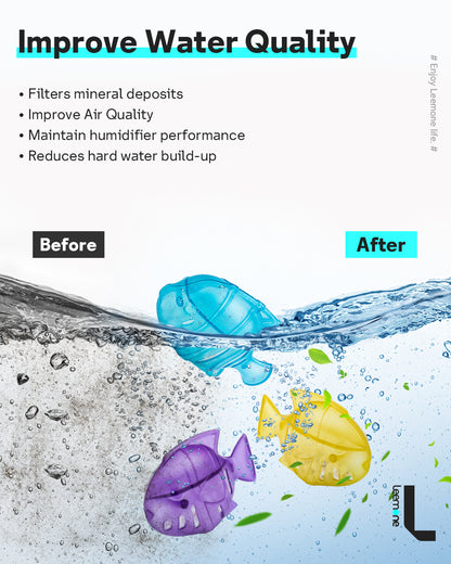 Humidifier Cleaner, Humidifier Cleaning Fish for Humidifiers & Fish Tanks, Purifies Water