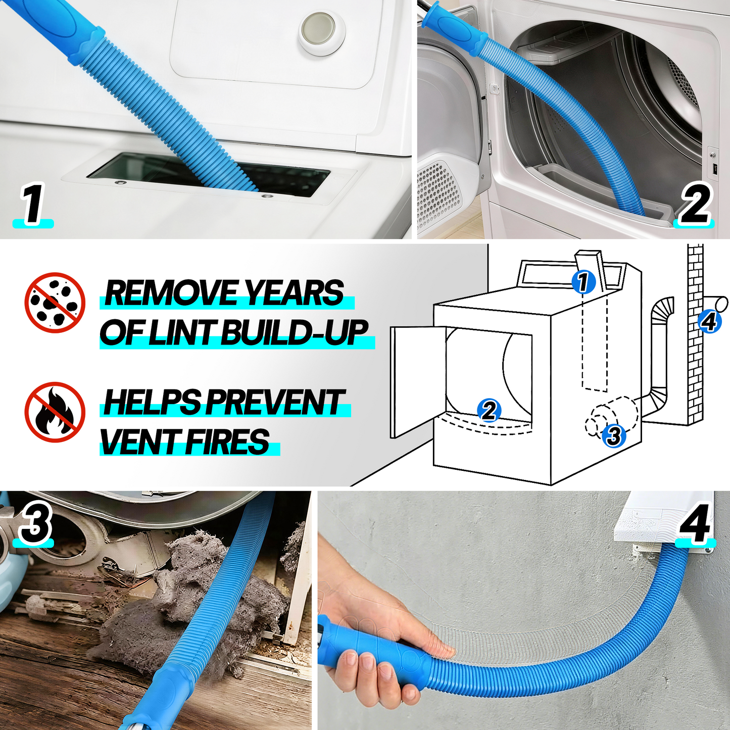 Dryer Vent Cleaner Kit
