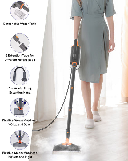 HelpX Steam Mop Detachable Handheld Steamer