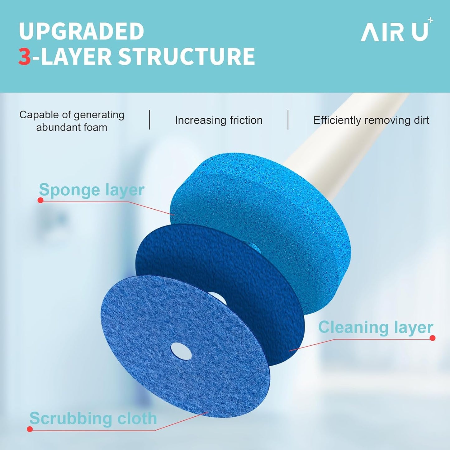 Disposable toilet brush 288