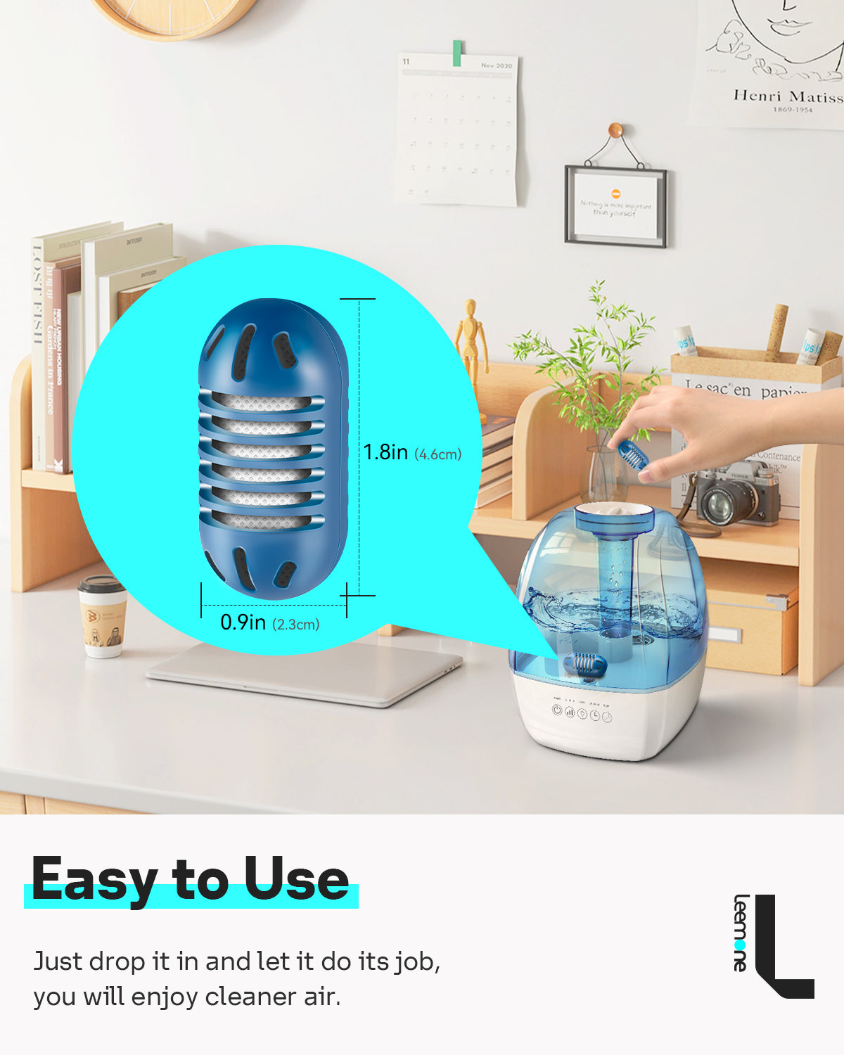 Demineralization Cartridge for Ultrasonic Humidifiers – Humidifier Filter Replacements,20 pcs