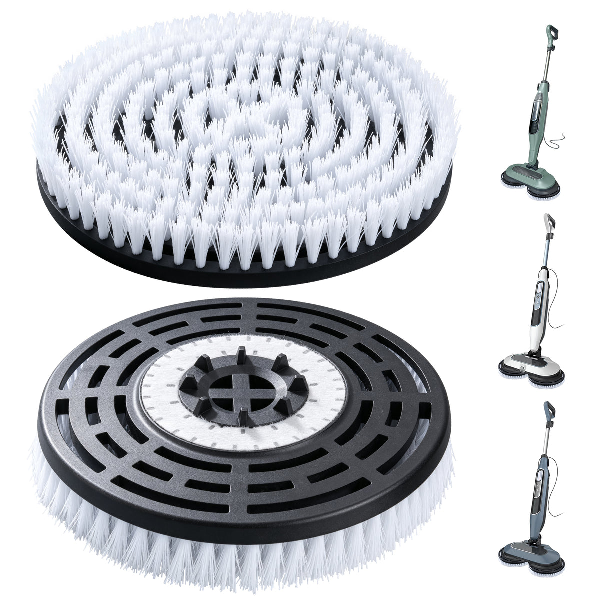 Mop Pad Replacement Brush Heads for Steam Mop Pads, Compatible with S7000, 2 pcs
