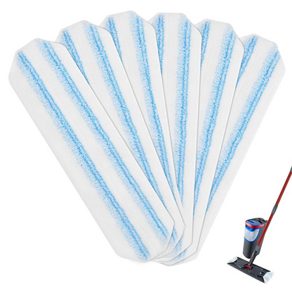 Mop Replacement Pads for Ocedar H2prO Flat Mop, 6 Pack