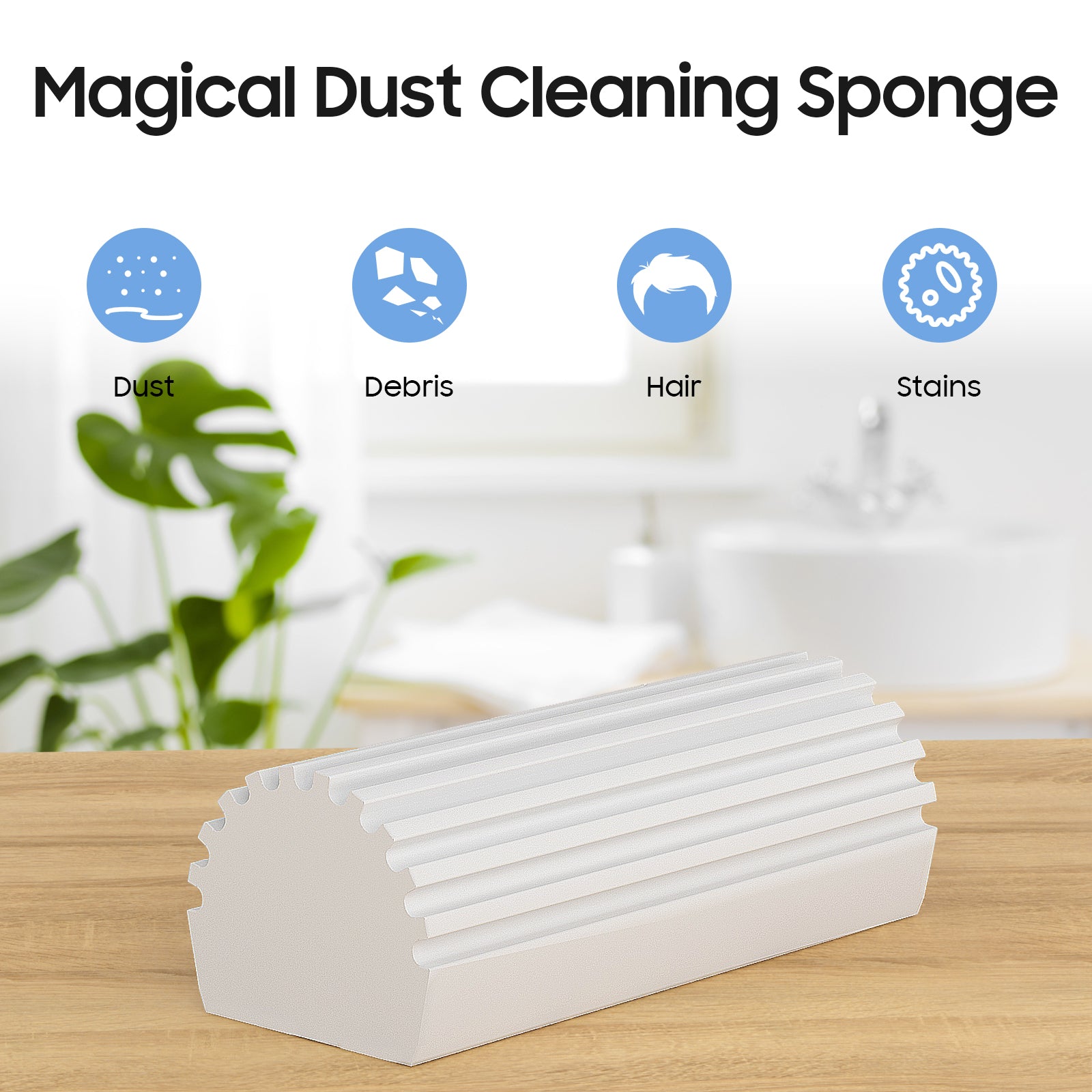 Bestylez 3 Pack Damp Duster Sponge - Reusable Wet Duster for Baseboard,  Blind, Tiled, Furniture, Couches, Vent, Grill, Screen