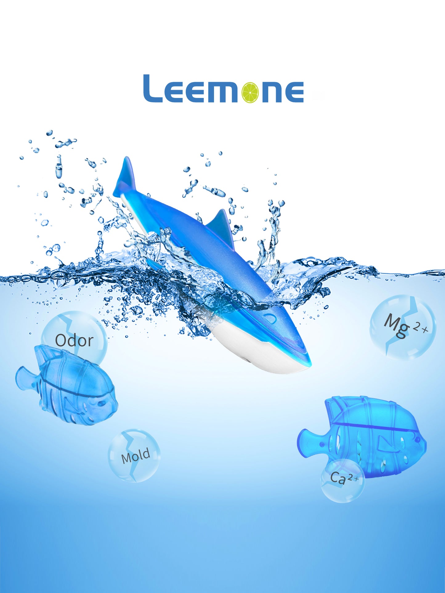 Leemone Humidifier Cleaner Shark & Fish