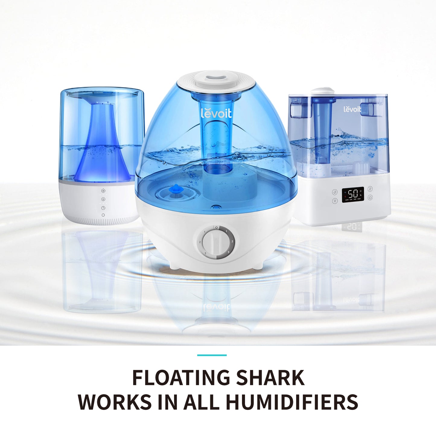 Leemone Humidifier Cleaner Shark & Fish