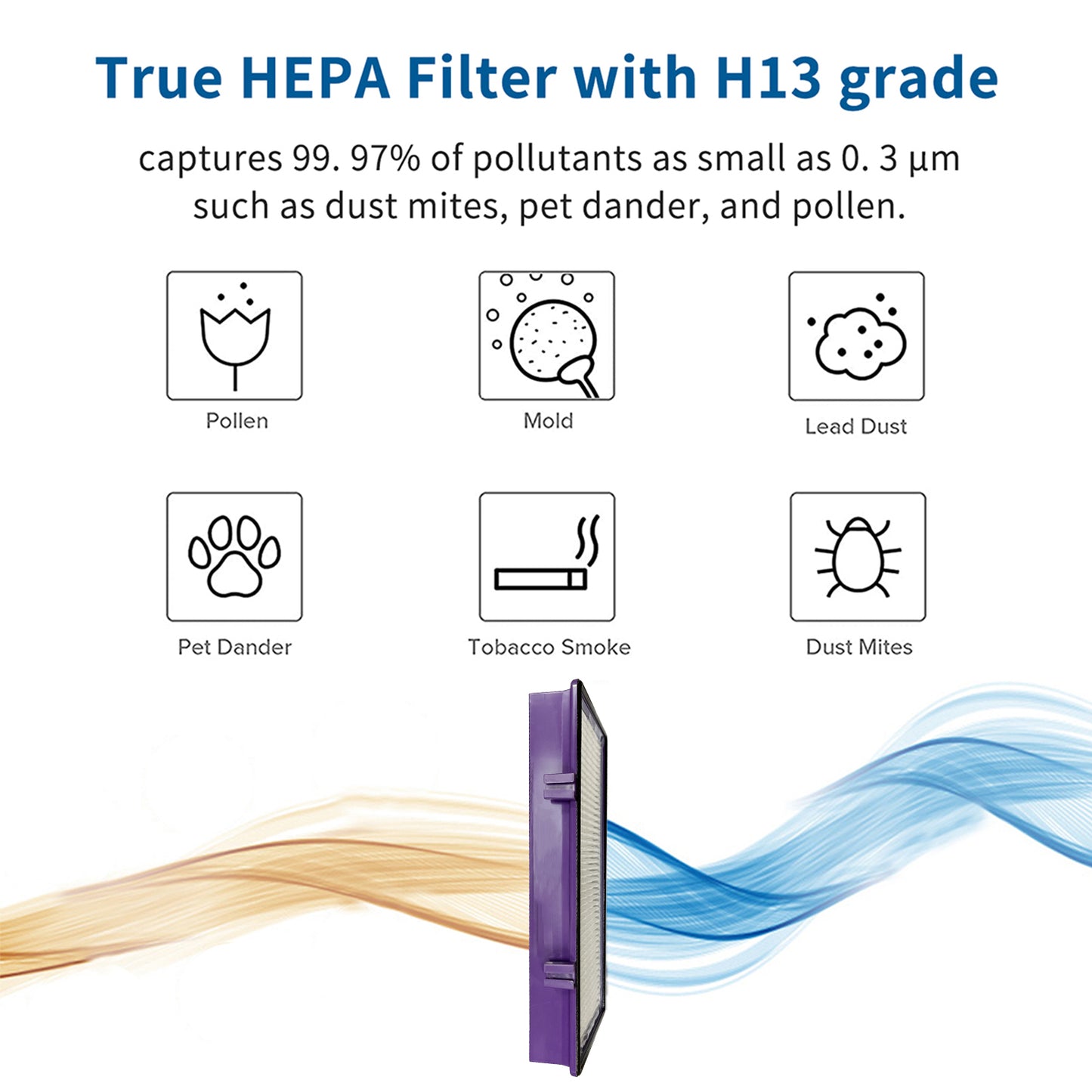 Holmes AER1 Air Purifier Replacement Filter,Purple